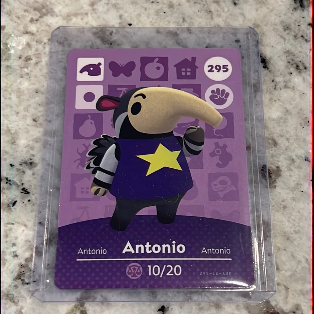 Animal Crossing - Antonio Amiibo card